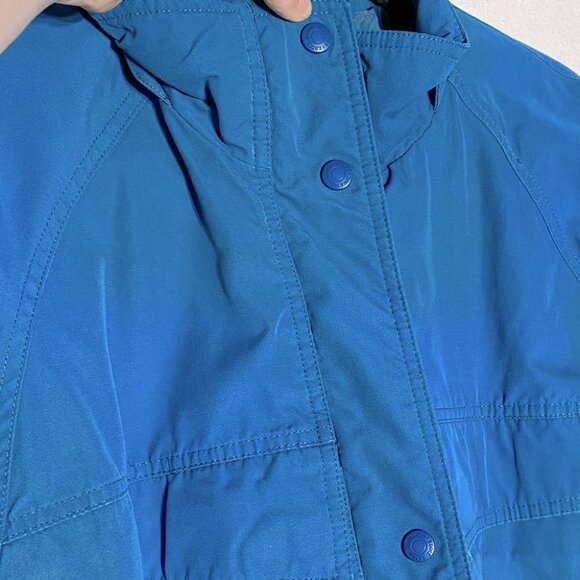 Vintage Eddie Bauer turquoise blue utility style jacket S - Picture 13 of 16